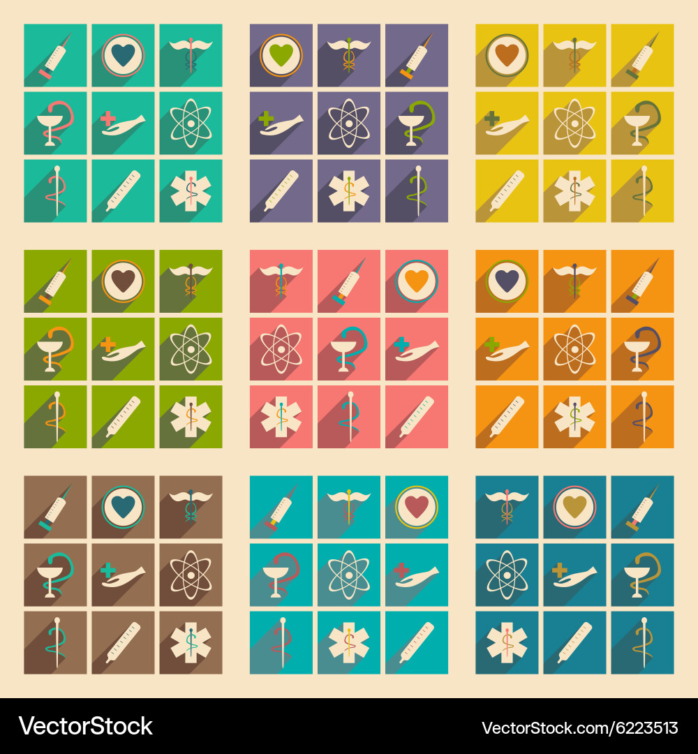 Flat with shadow concept and mobile application vector image