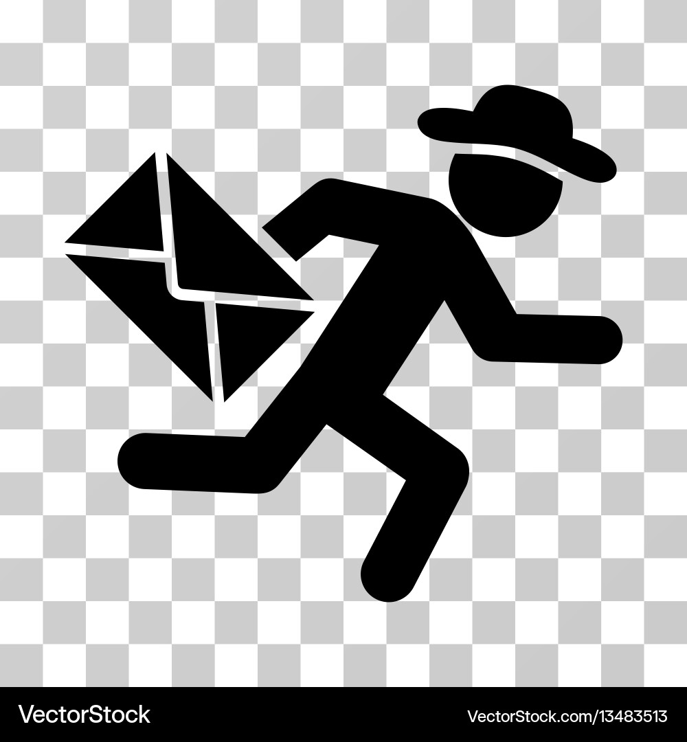 Gentleman Mail Kuriersymbol Gentleman Mail Kuriersymbol vektorbild