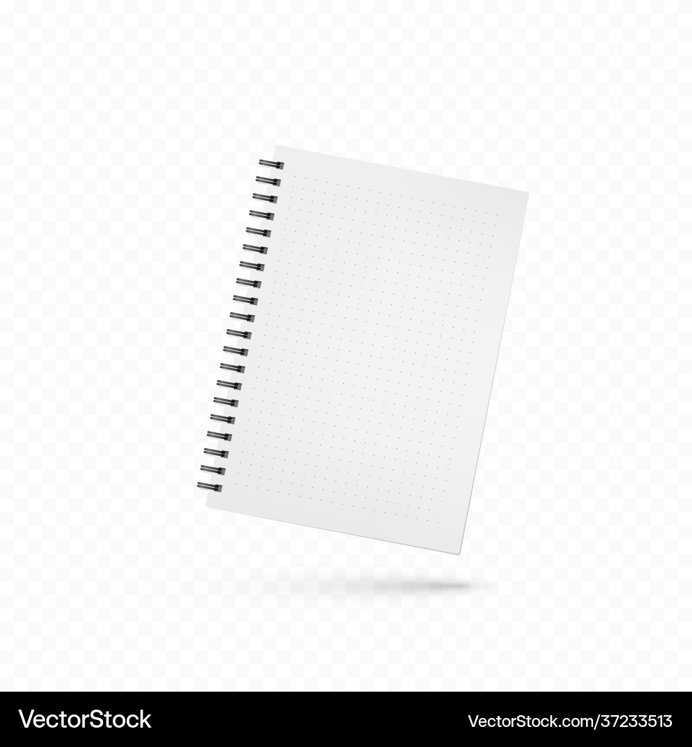 Office Notepad Template vector image