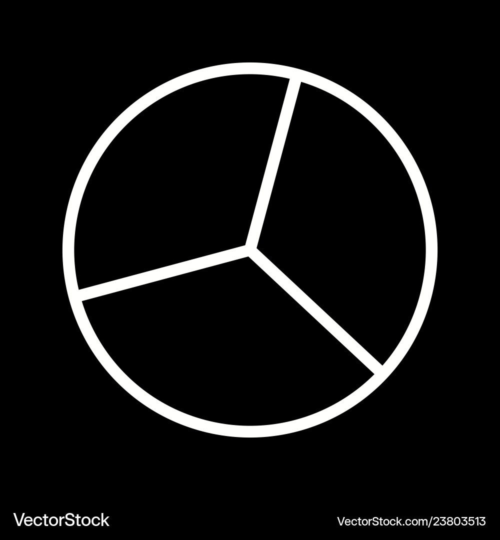 Pie chart icon Vector Image