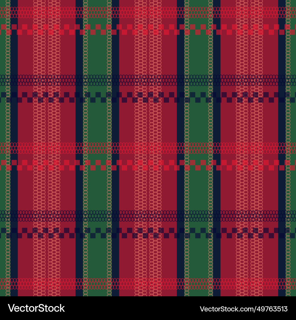 Tartan or plaid retro color pattern texture vector image