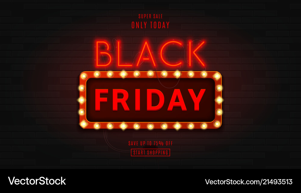 Web banner for black friday sale Web banner for black friday sale vector image