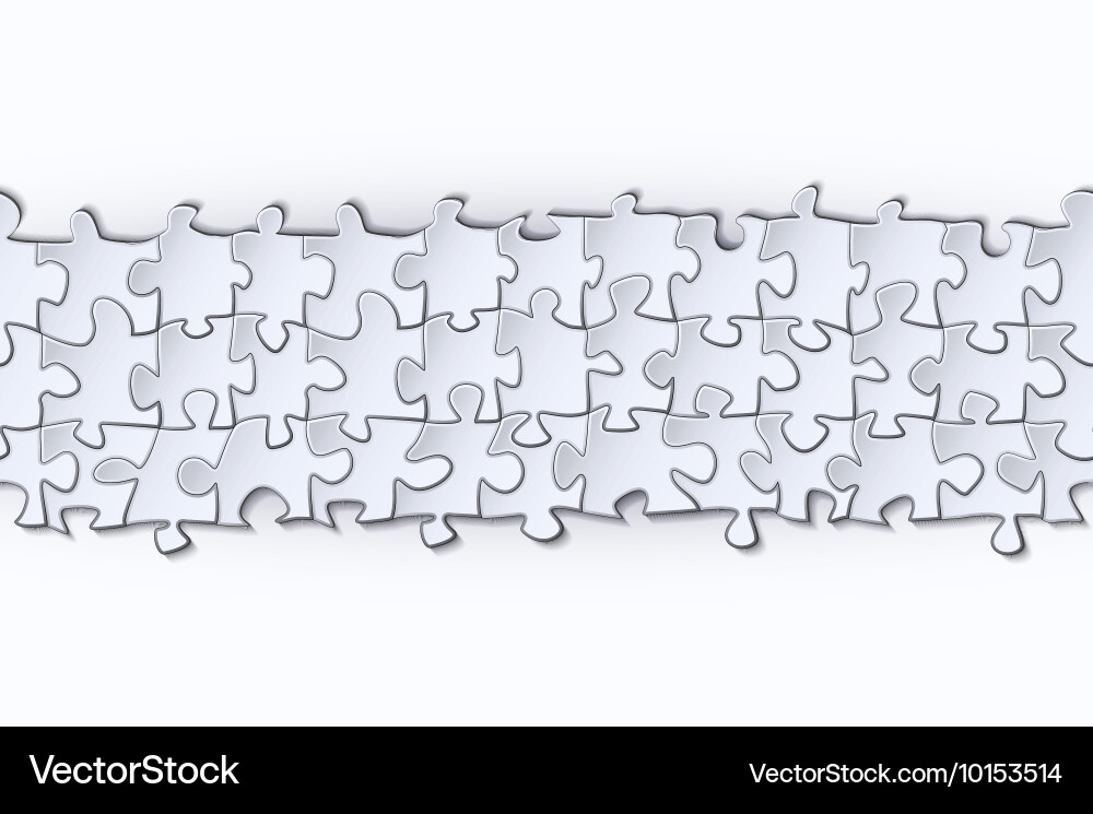 Background with a strip of the puzzle vector image