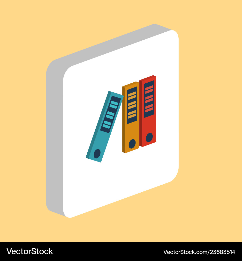 Binders computer symbol vector image