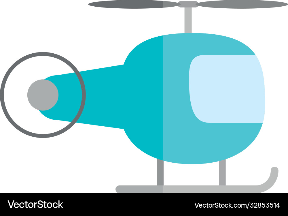 Colorful Plastic Helicopter Toy Vector Image