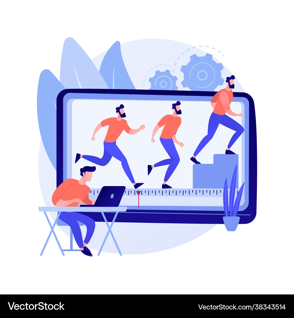 Computer animation abstract concept Computer animation abstract concept vector image