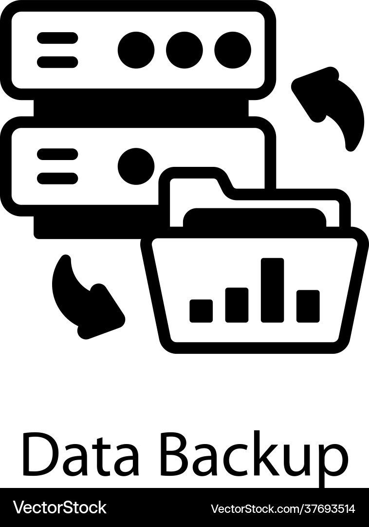 Data backup Vector Image