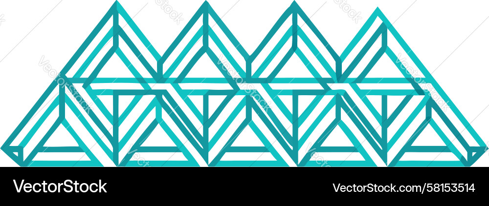 Geometric Triangle Pattern Vector Image