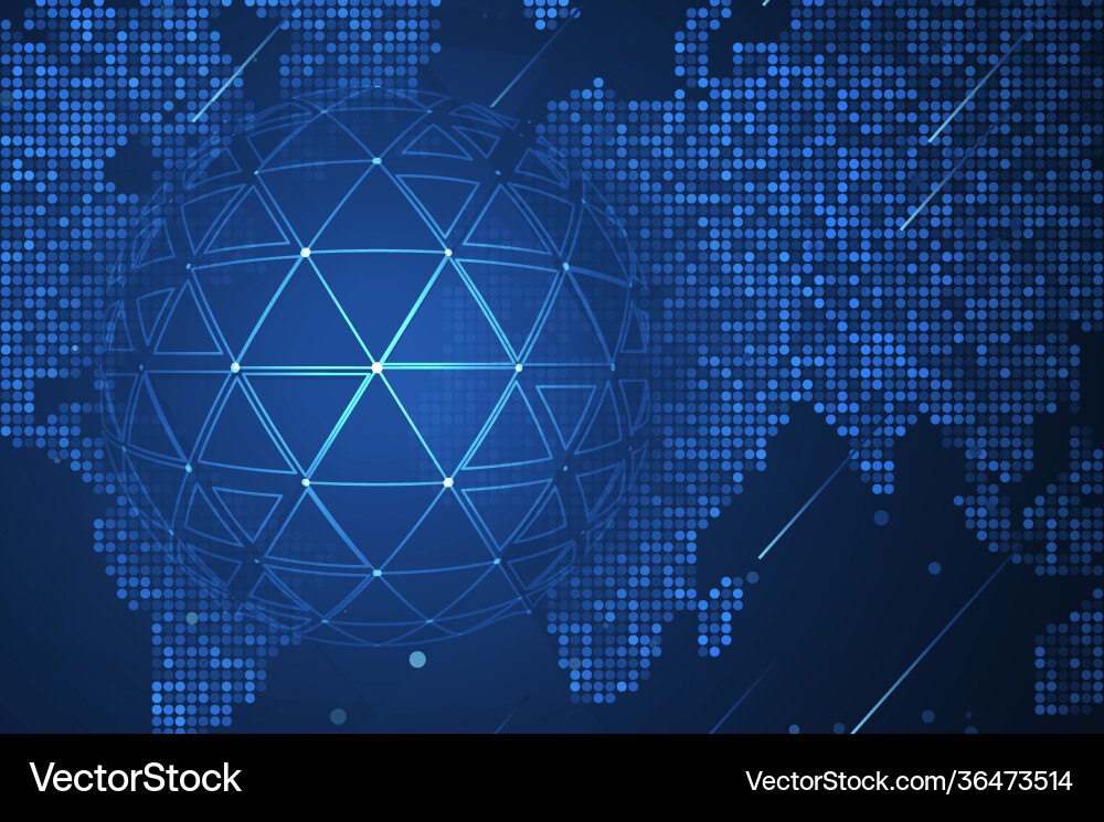 Global network security Global network security vector image