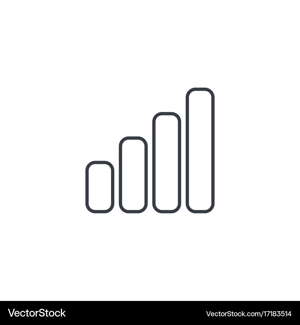 Mobile Network Signal Icon Vector Image
