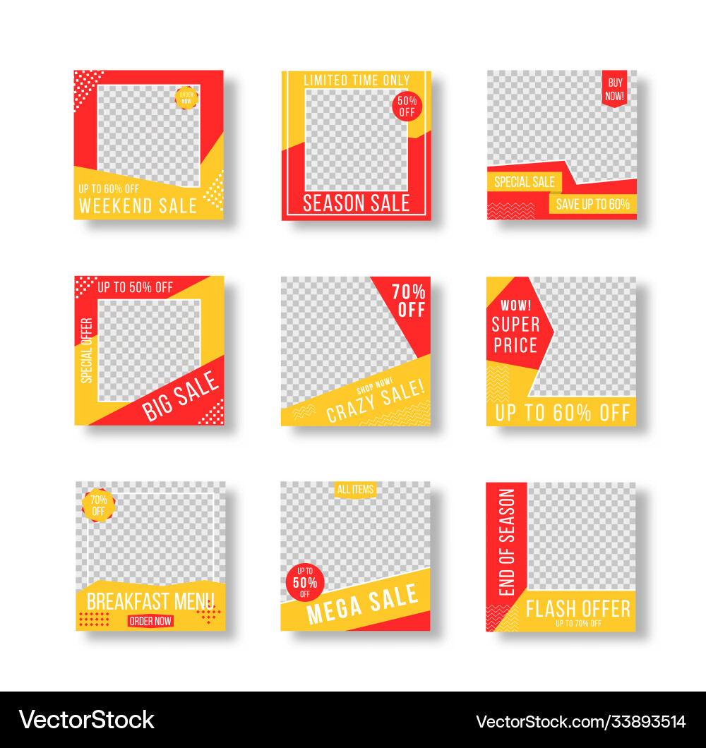 Post layout template vector image