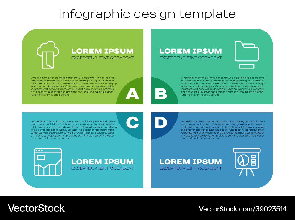 Set line graph chart infographic cloud database Set line graph chart infographic cloud database vector image