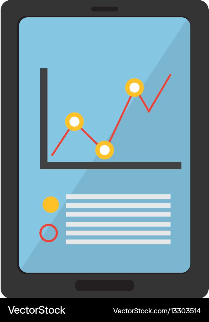 Statistic graph report Vector Image