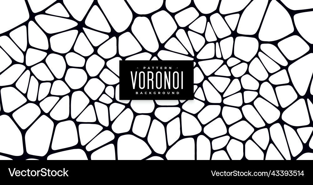 Voronoi pattern abstract texture background vector image