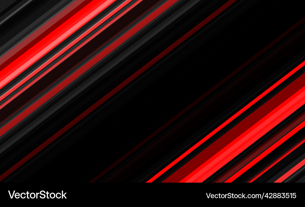 Abstract red black lines speed dynamic geometric Abstract red black lines speed dynamic geometric Vector Image
