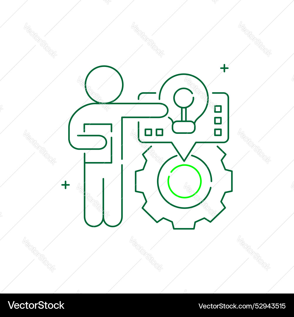 Analytics-driven data symbol driven icon vector image