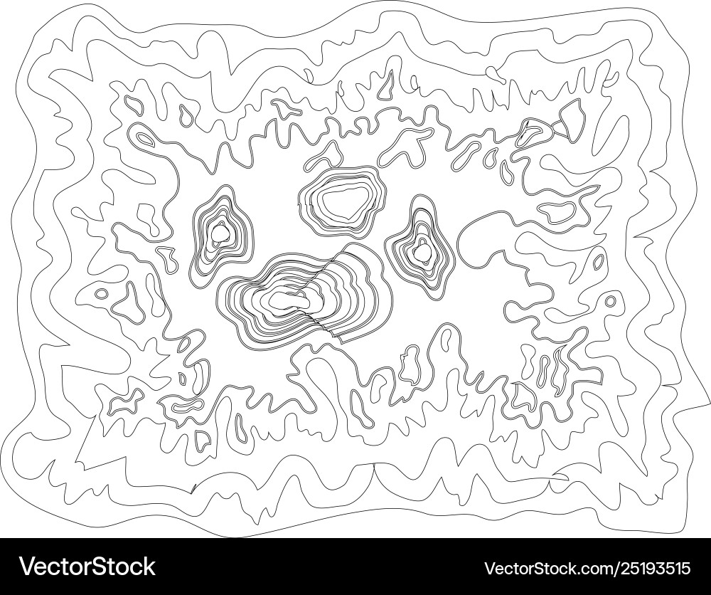 Black and white map pattern with abstract Black and white map pattern with abstract vector image