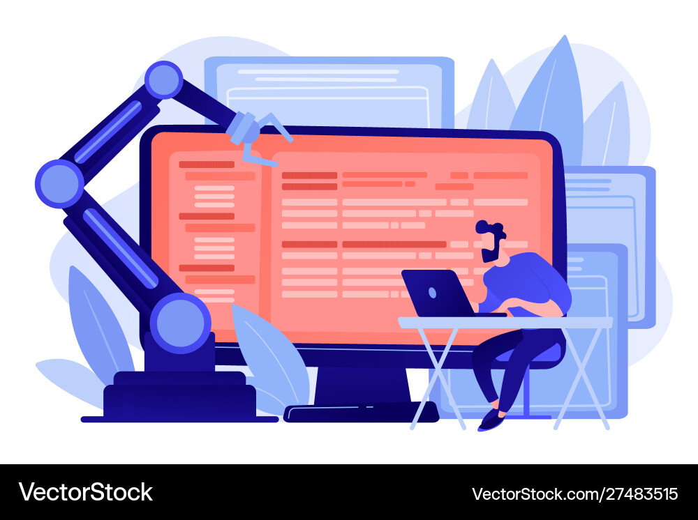 Open automation architecture concept Open automation architecture concept vector image