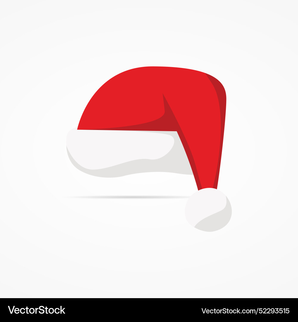 Santa claus rot Hut silhouette Santa claus rot Hut silhouette vektorbild