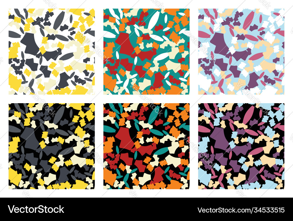 Seamless pattern texture backgrounds sets colored Seamless pattern texture backgrounds sets colored Vector Image