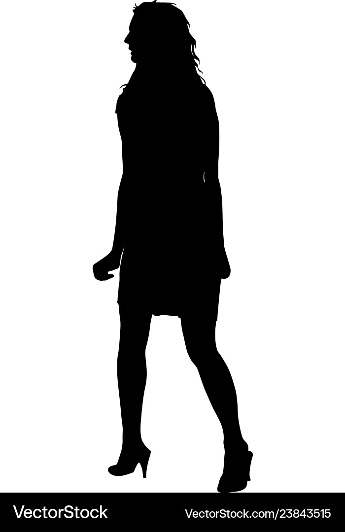 Silhouette of people standing on white background Silhouette of people standing on white background vector image