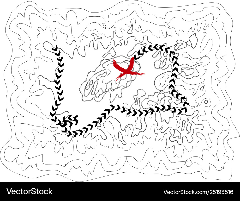 Black and white map pattern with abstract Black and white map pattern with abstract Vector Image