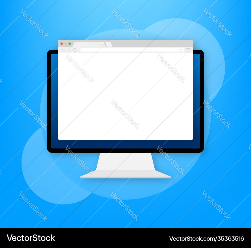 Browser window or web Browser window or web vector image