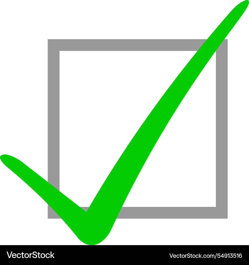 Checkbox checklist vector image