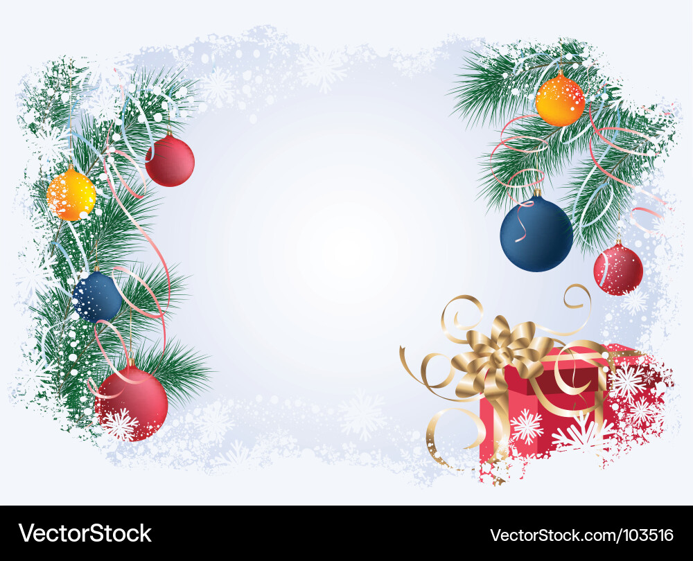 Christmas background vector image