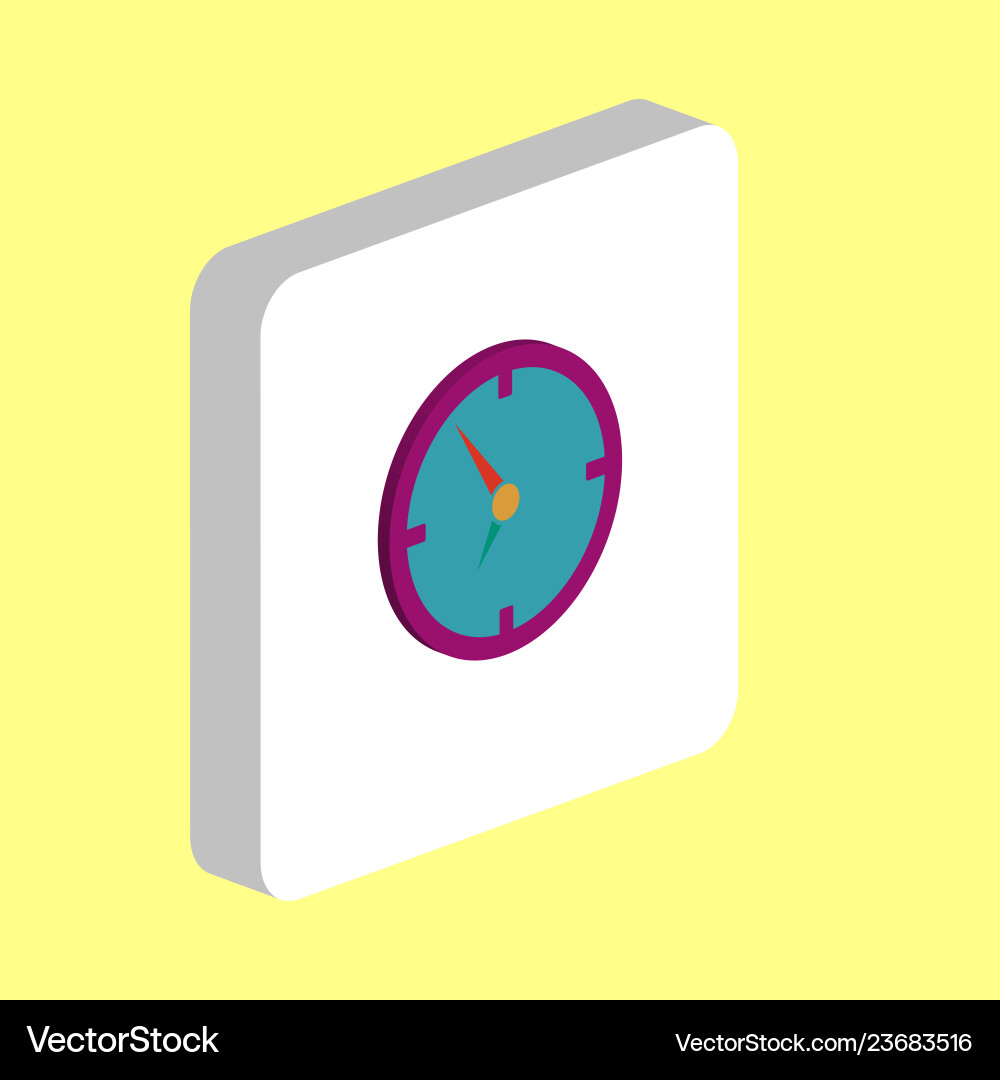 Clock computer symbol Clock computer symbol vector image