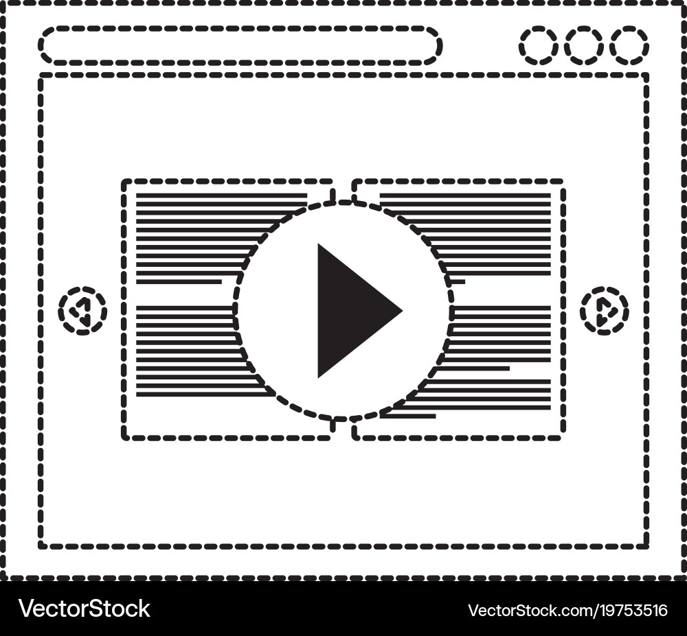 Computer window design Vector Image