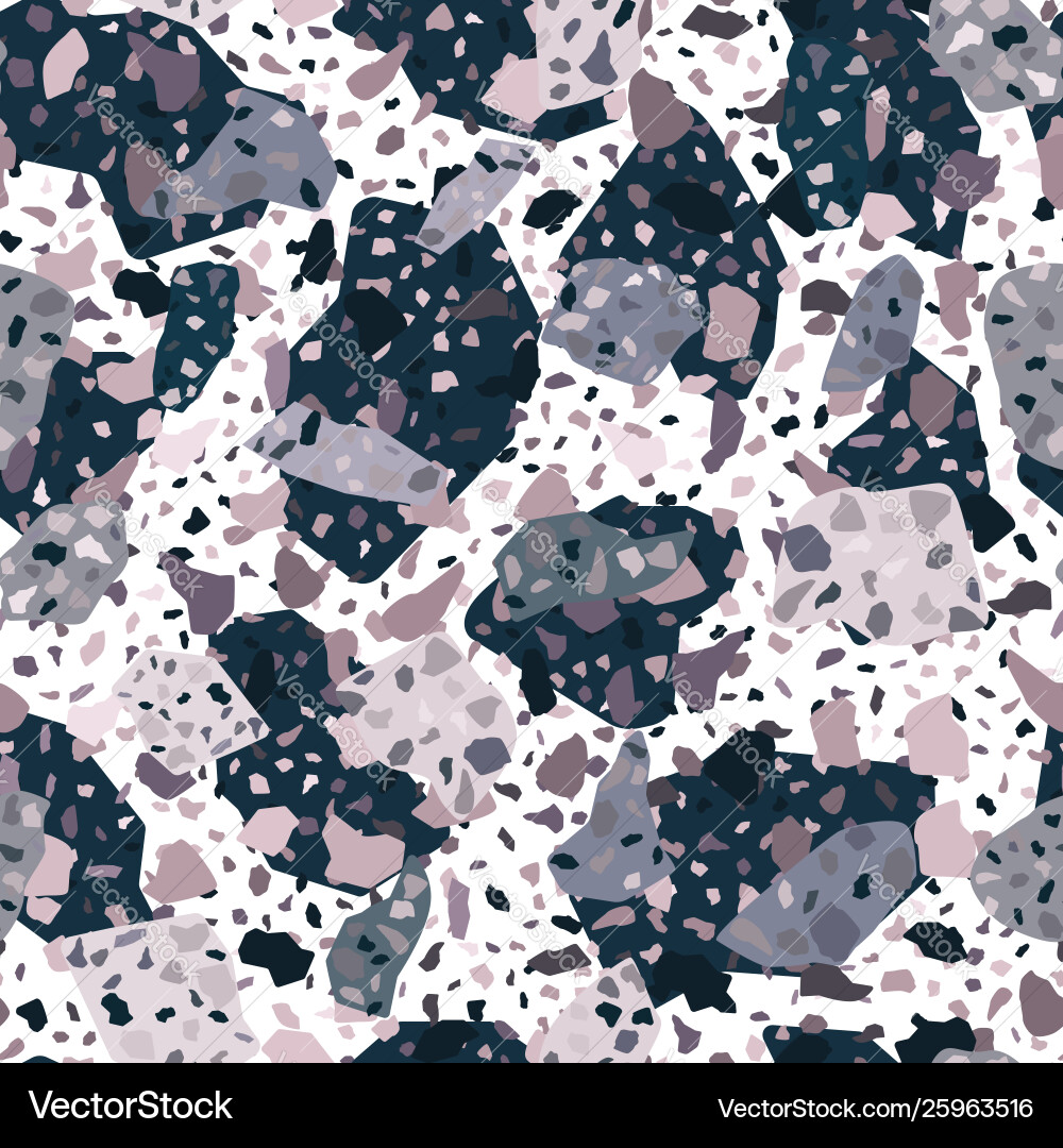 Conceptual terrazzo seamless pattern design Conceptual terrazzo seamless pattern design Vector Image