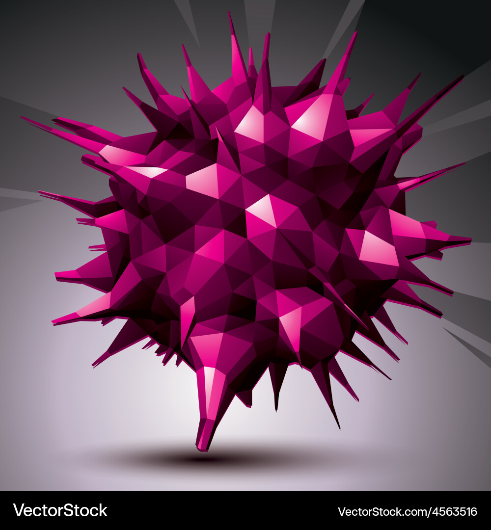 Digital 3d abstraction geometric polygonal element vector image