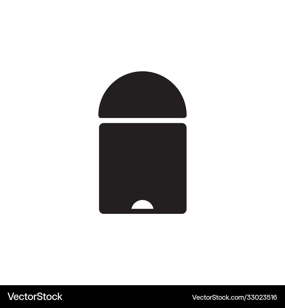 Empty trash icon application perfect vector image