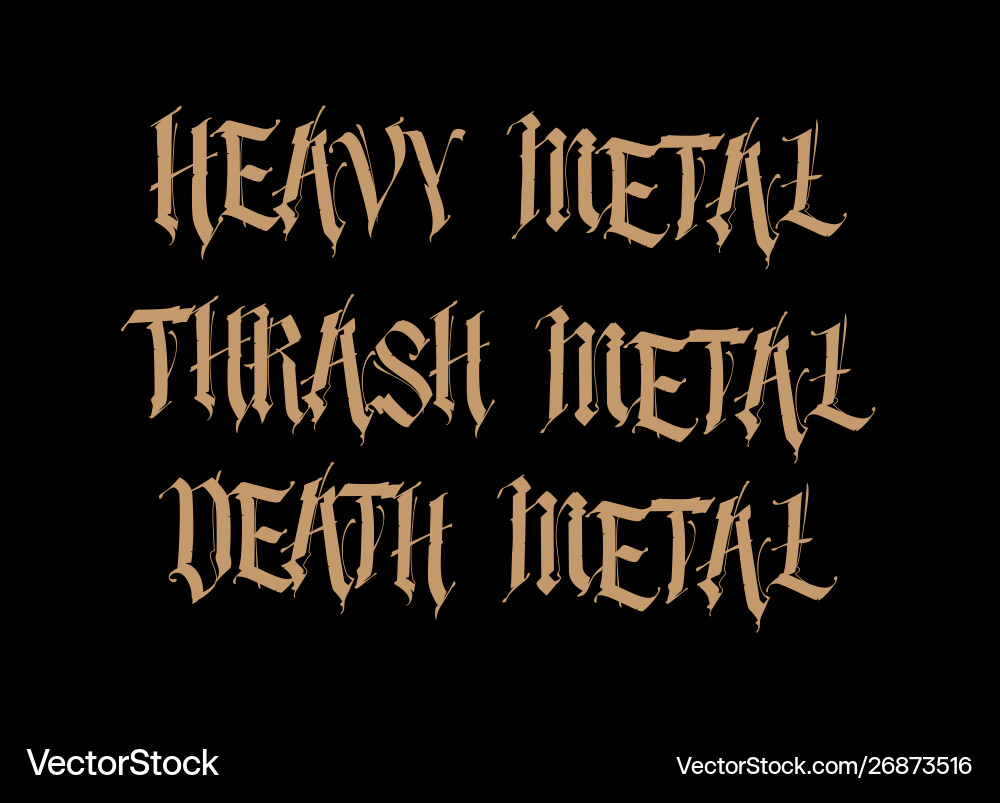 Gothic inscriptions in english font for tattoo vector image