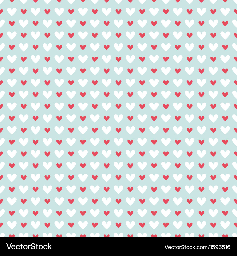 Retro abstract heart seamless pattern for r vector image