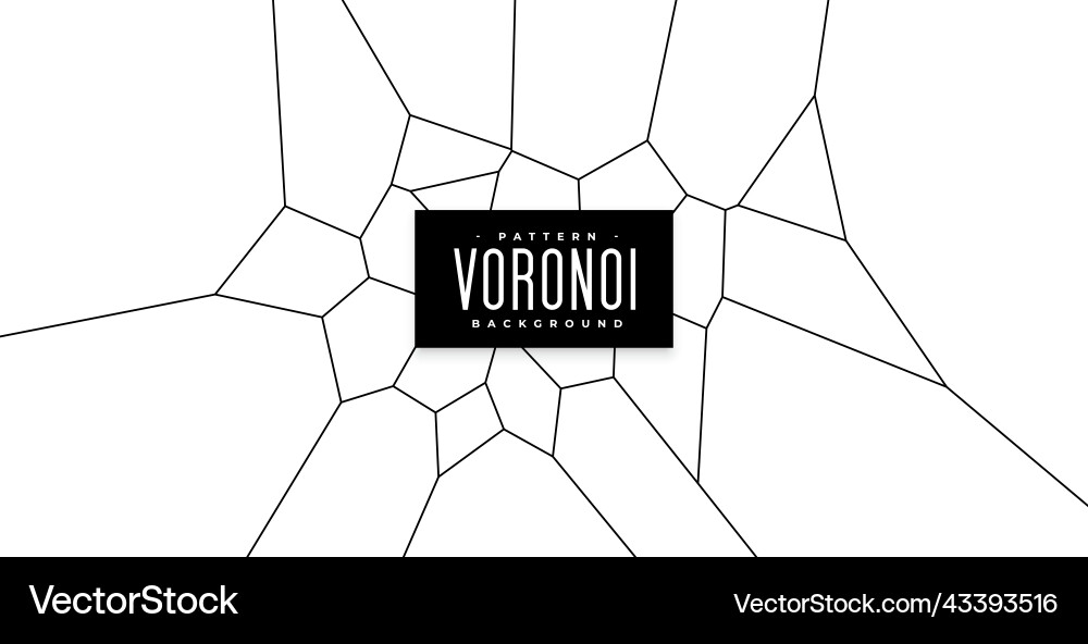 Voronoi Line Pattern vector image