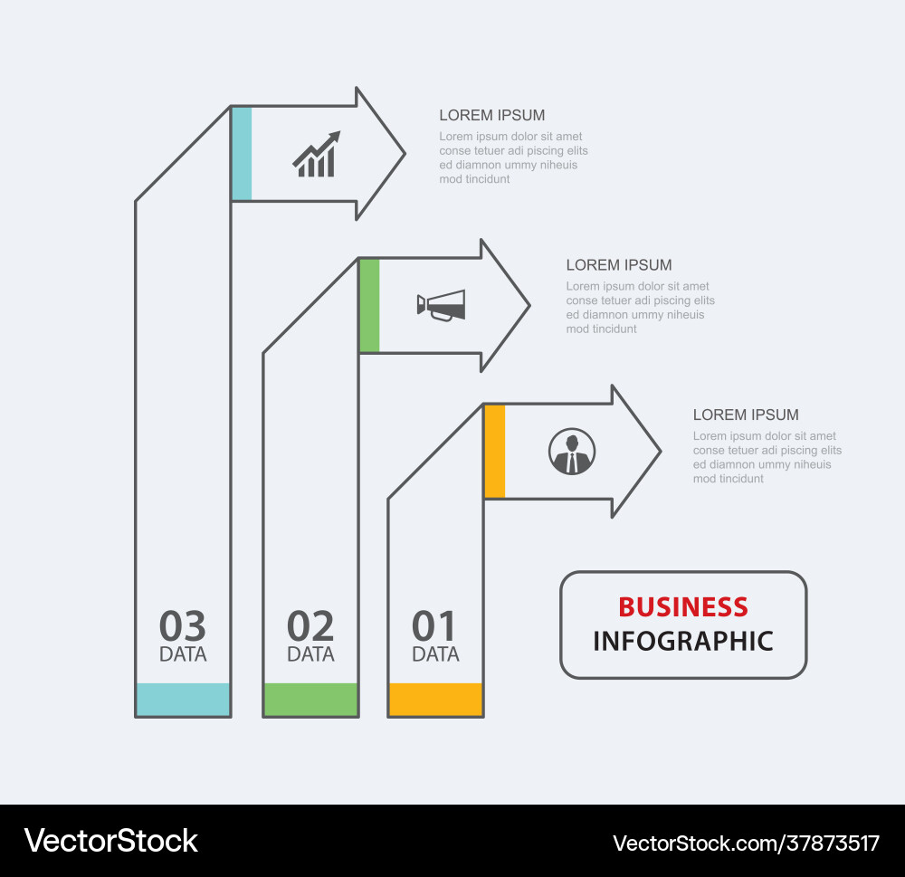 3 data infographics tab paper thin line index 3 data infographics tab paper thin line index vector image