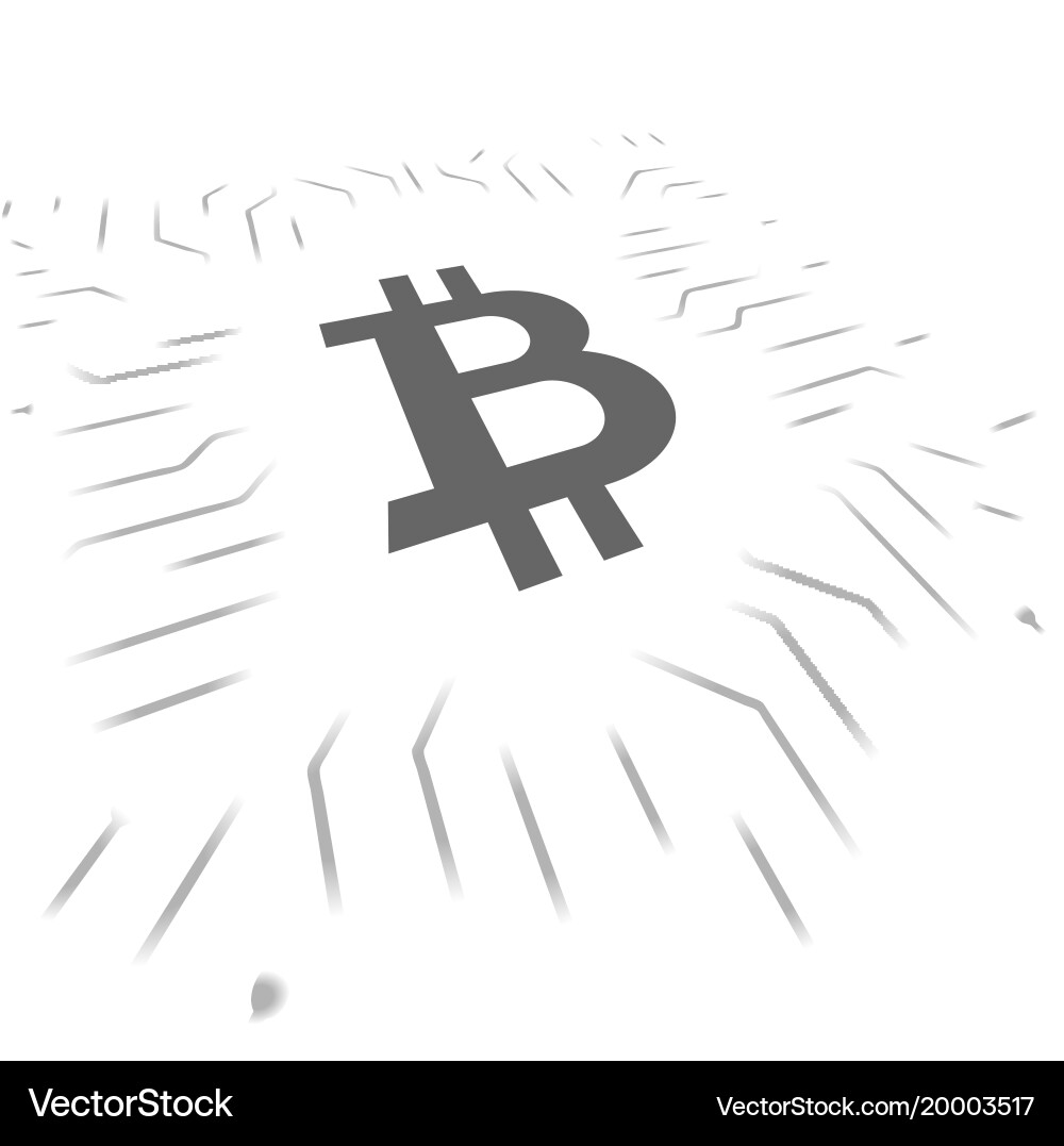 Bitcoin blockchain symbols Royalty Free Vector Image