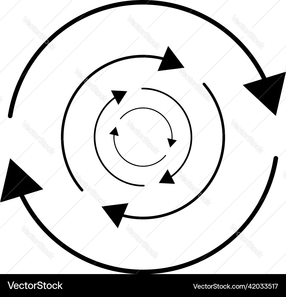 Circular circle arrow element as recycling update Circular circle arrow element as recycling update vector image