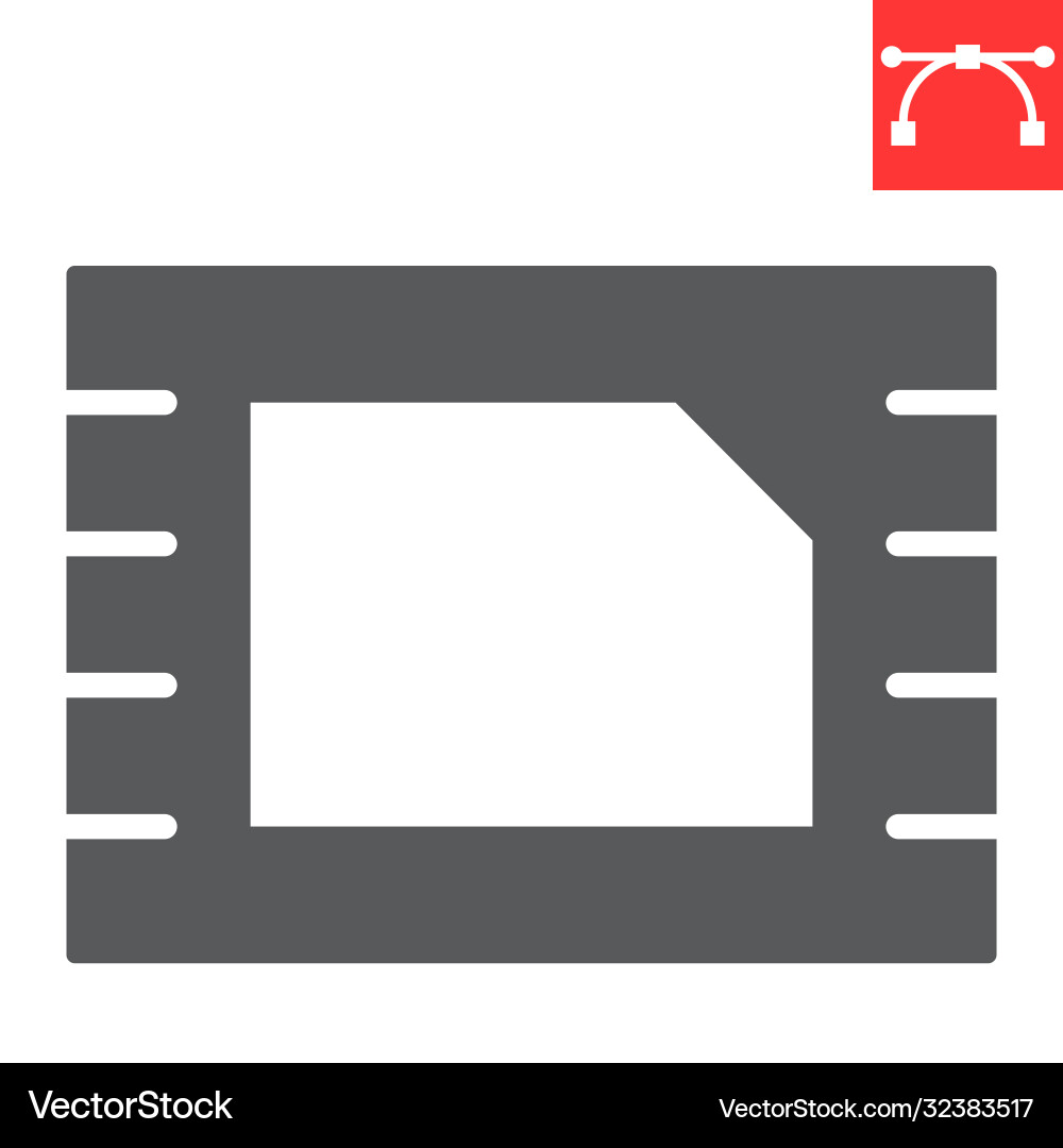 Esim glyph icon ui and button embedded sim card Esim glyph icon ui and button embedded sim card vector image