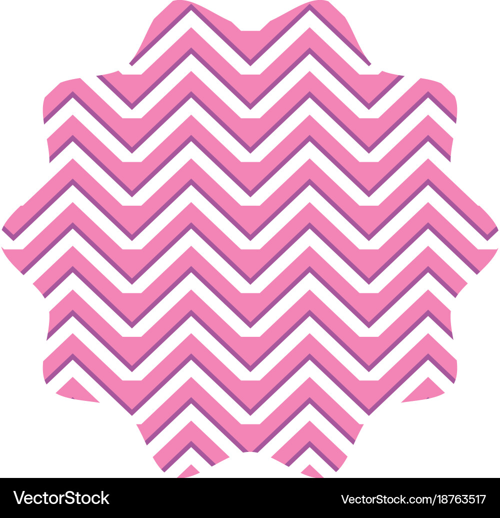 Isolated pattern seal stamp design Vector Image