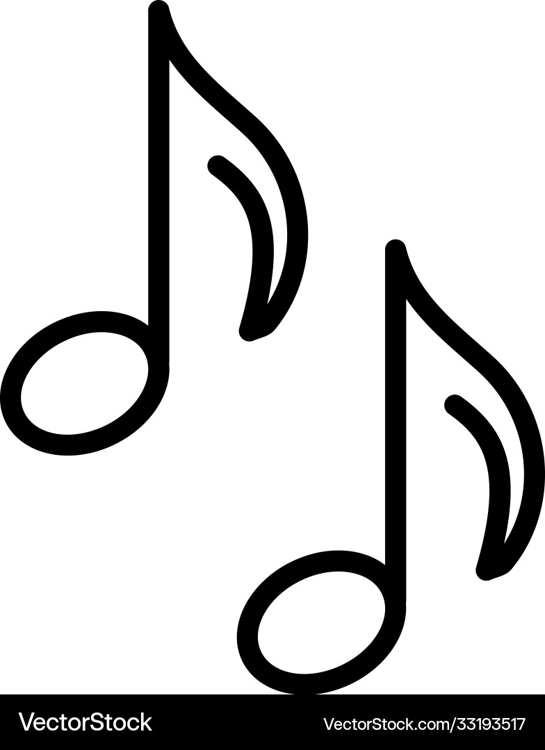 Notes line icon Vector Image
