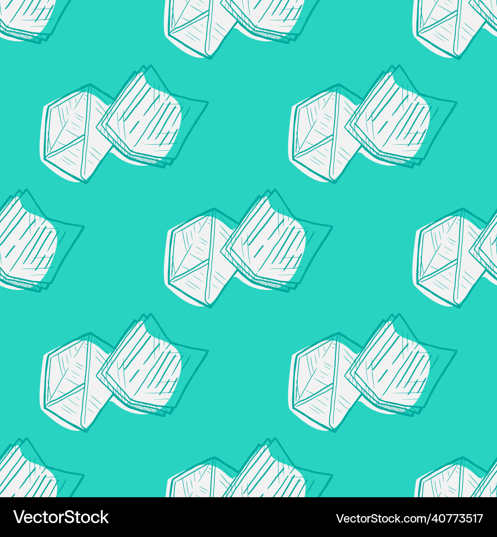 Seamless pattern of open envelope Seamless pattern of open envelope vector image