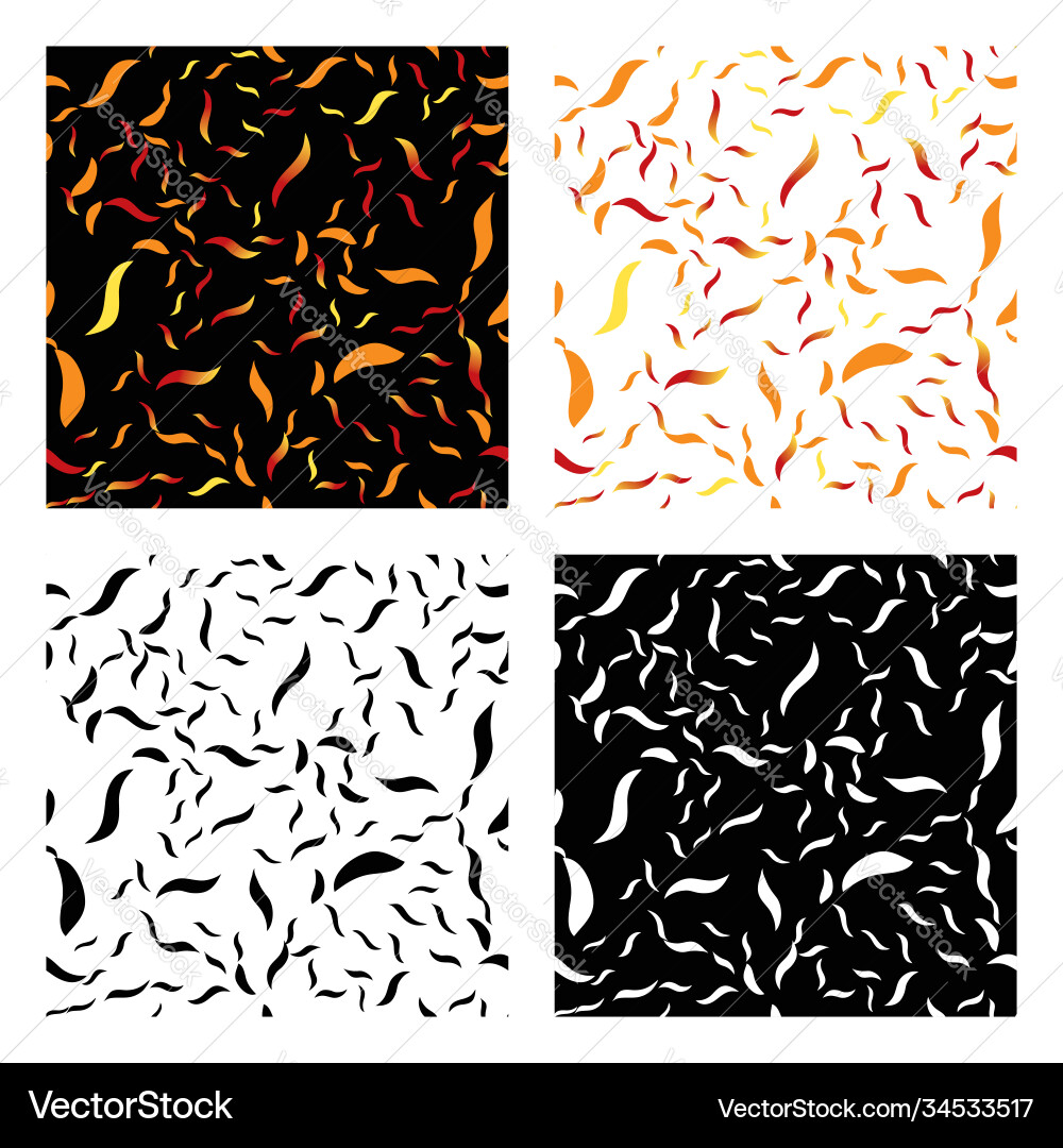 Seamless pattern texture backgrounds sets colored Vector Image