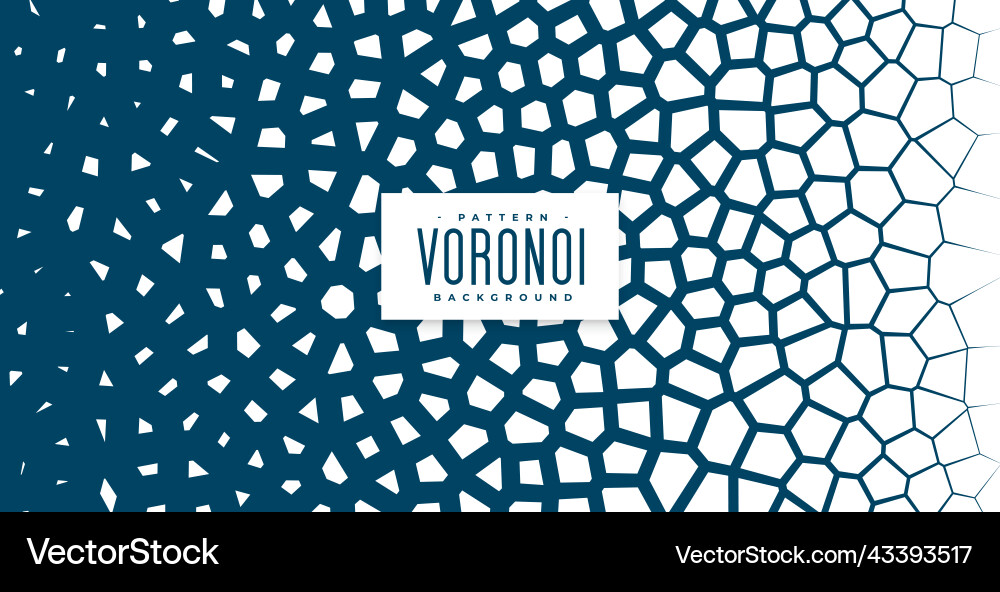 Voronoi texture pattern background design vector image