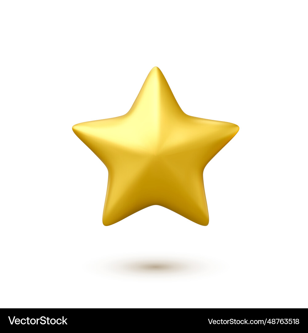 3D Gold Stern Symbol Form Design Element 3D Gold Stern Symbol Form Design Element Vektorbild