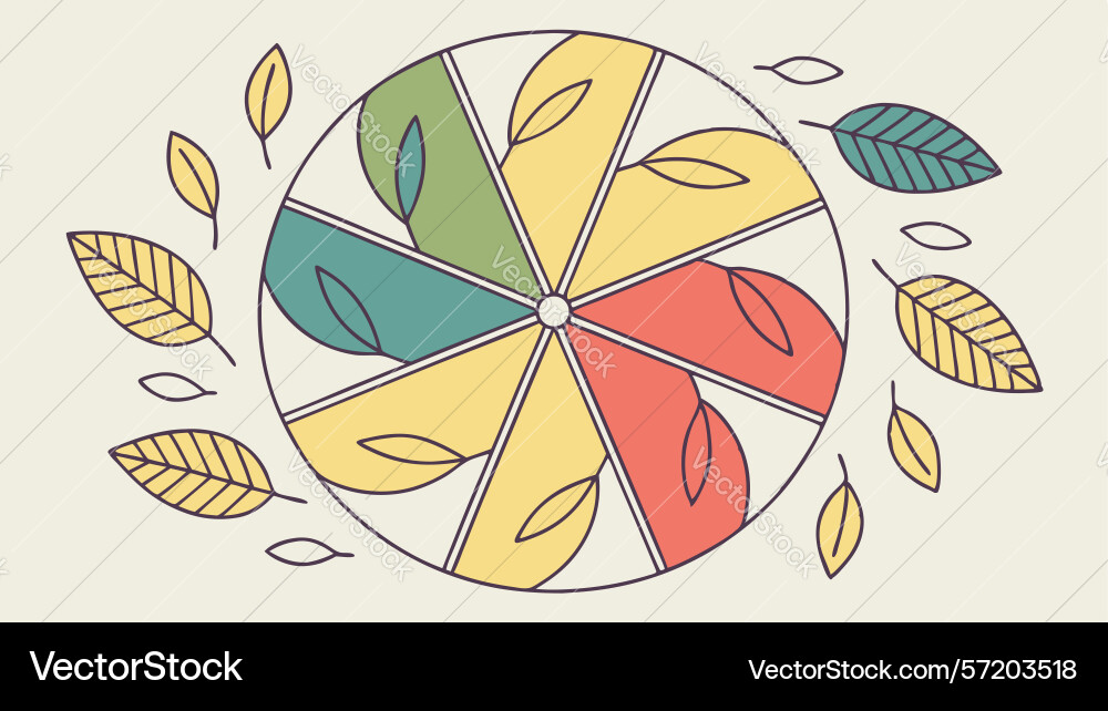 Abstract geometric half-circle pattern design vector image