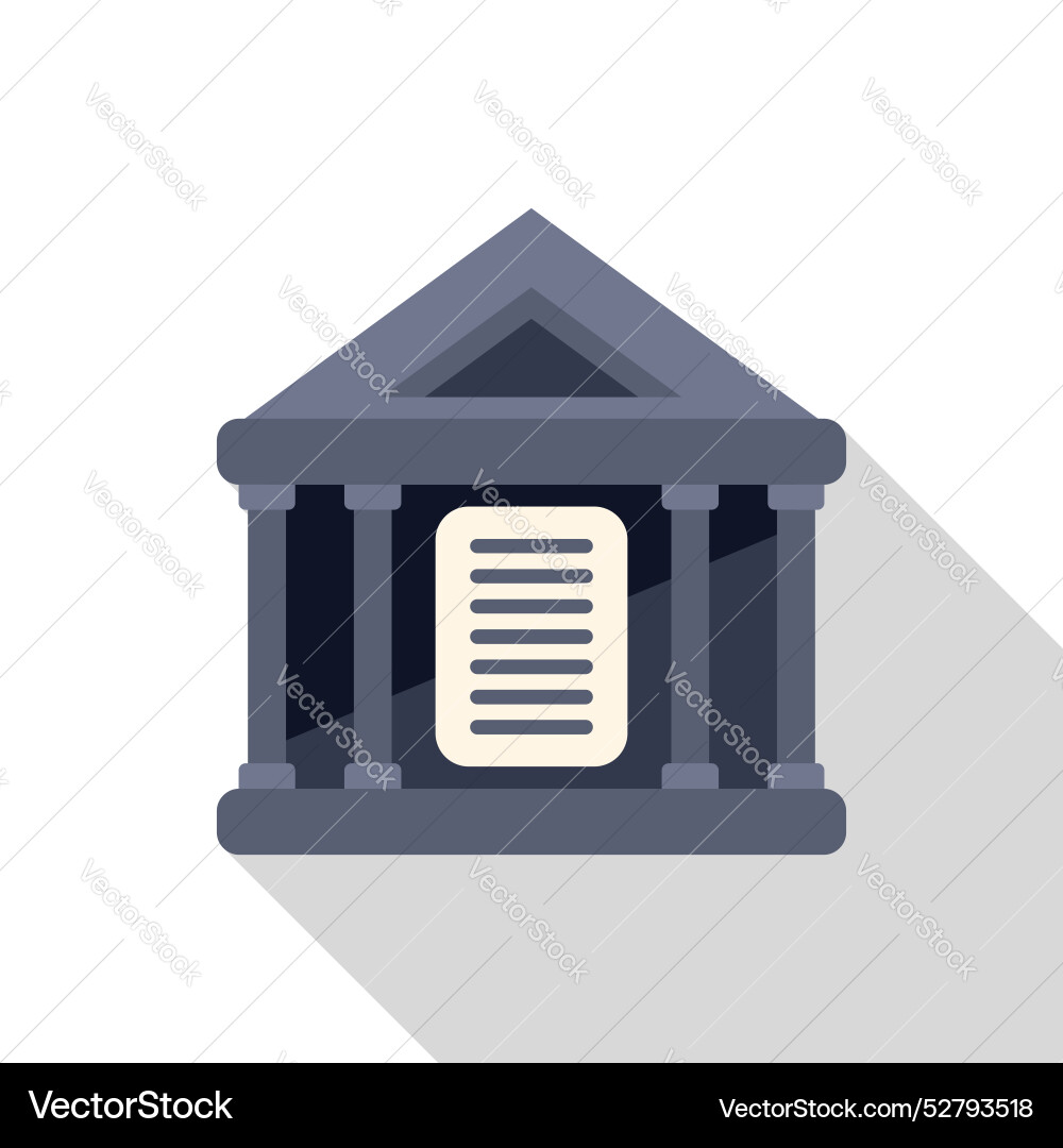 Ancient greek building with columns displaying Ancient greek building with columns displaying vector image
