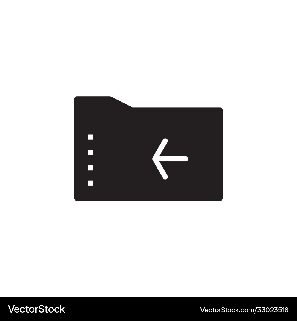 Back close and folder icon application vector image